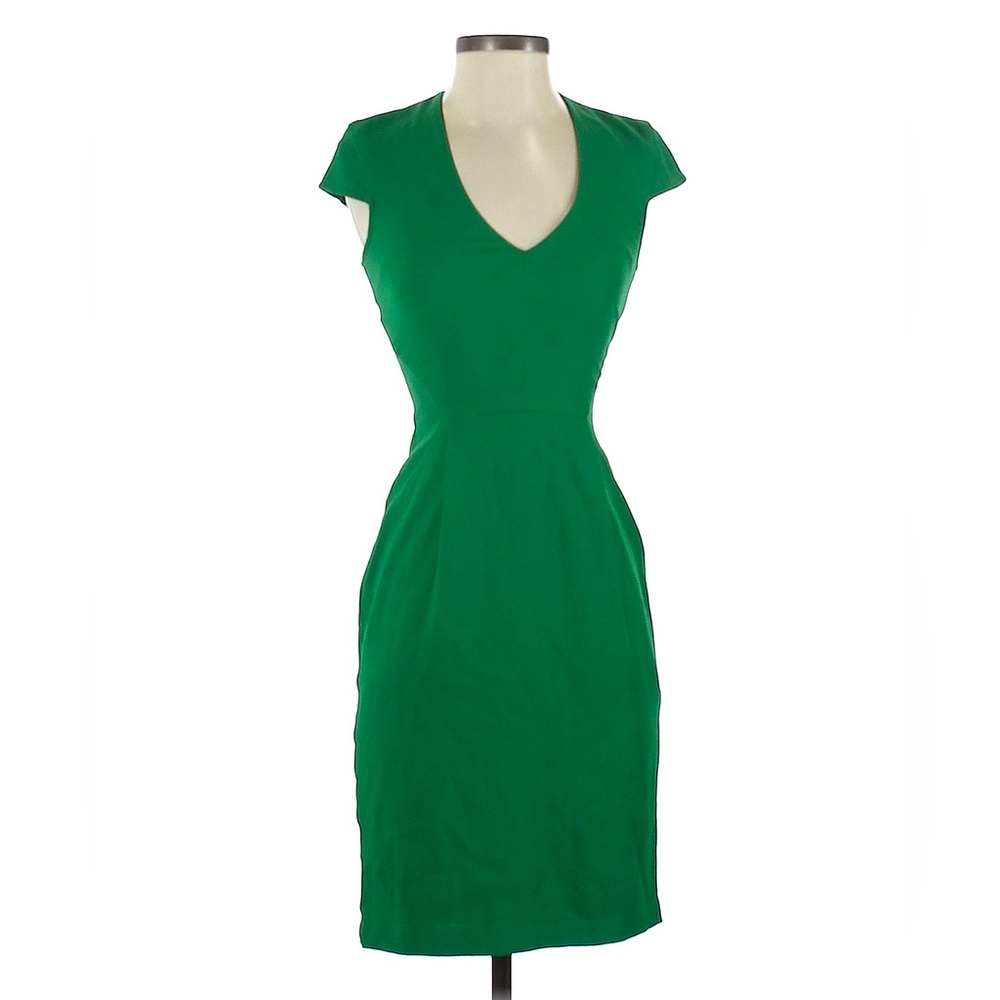 Work sheath dress (Pre-loved, beautiful solid green)